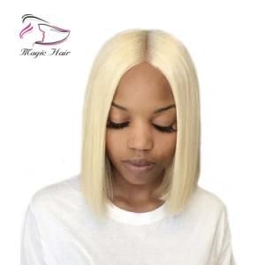 Brazilian Remy Hair for Women Straight Color #613 Blonde Short Bob Wigs