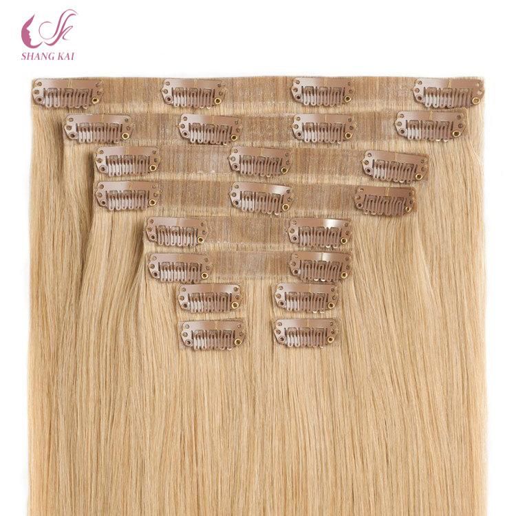 2020 Best Selling High Quality Cuticle Aligned Virgin Clip in Hair Extension