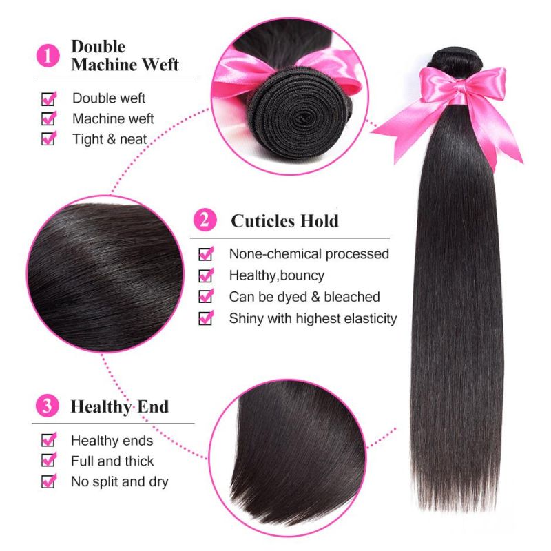 Free Sample Top Quality Natural Mink Raw Brazilian Virgin Hair 100 Cuticle Aligned Human Hair Product
