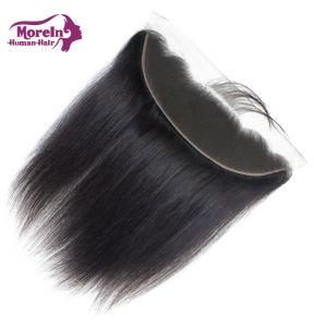 100% Virgin Brazilian Human Hair Bundles Transparent Thin Swiss Lace 13X4 Lace Frontal with Cheap Silk Base Closure
