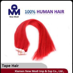 100% Real Human Hair Red Remy Tape Hair Extension