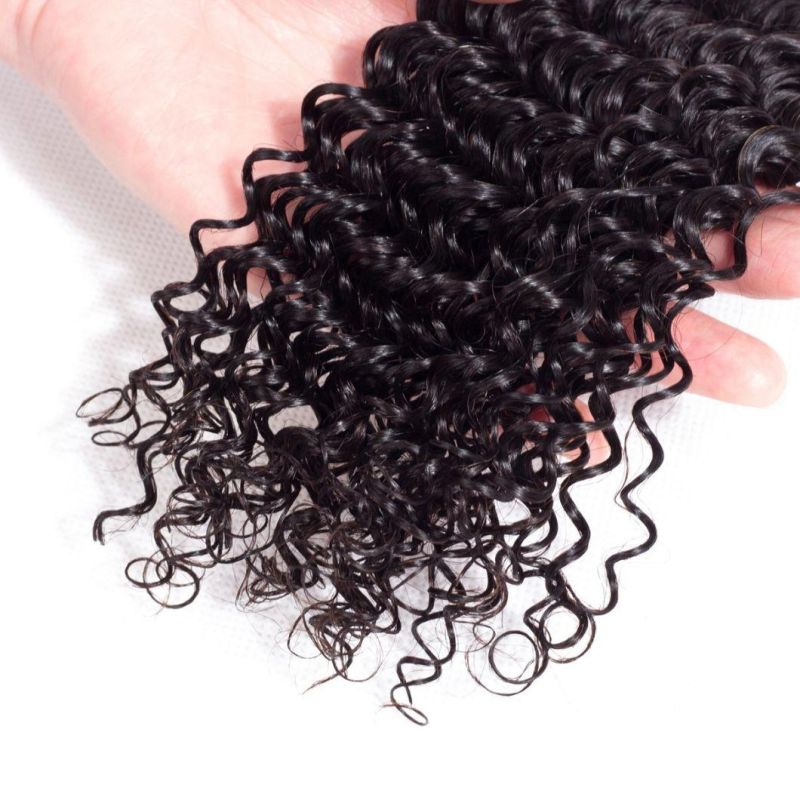 8A Unprocessed Brazilian Curly Human Extension Virgin Hair Weave