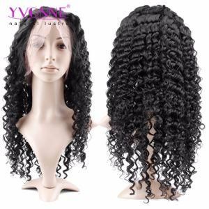 Yvonne Big Curly Virgin Human Hair Lace Front Wigs for Black Women Natural Color Free Shipping