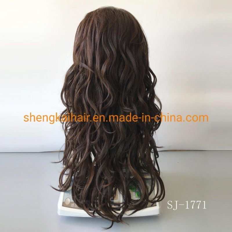 China Wholesale Good Quality Handtied Heat Resistant Synthetic Hair Lace Front Wigs 590