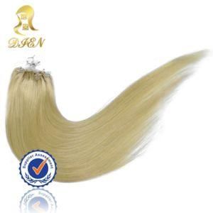 Hot Sale Micro Loop Ring Virgin Human Hair Extensions Blonde Color 5A