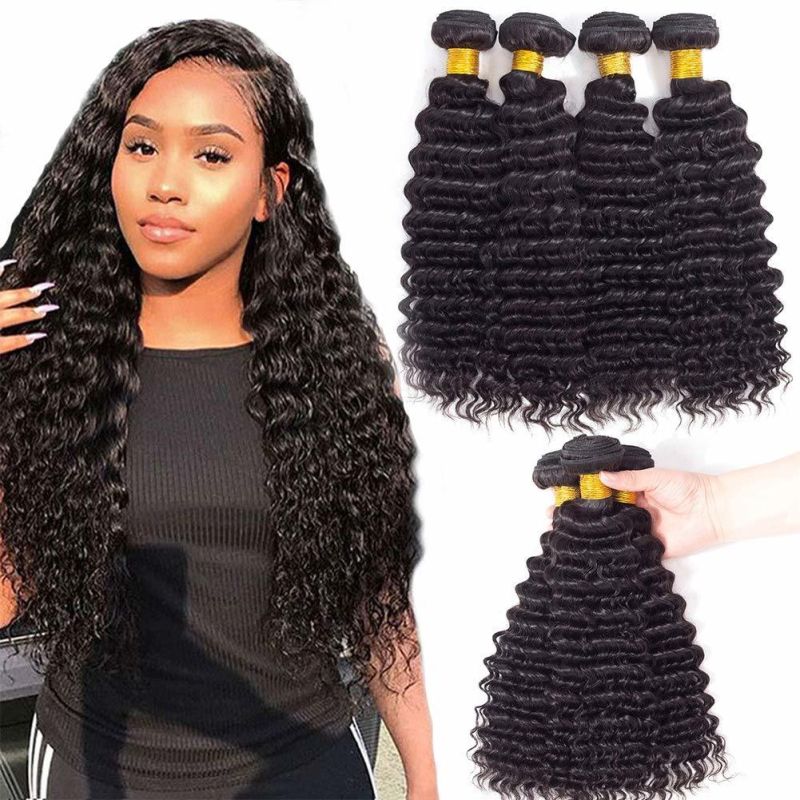 Kbeth Kinky Curly Hair for Black Women 2021 Summer Fashion Sexy 4 Pieces 10 Inch to 40 Inch Custom Long Human Hair Head Band Weft in Stock Supply