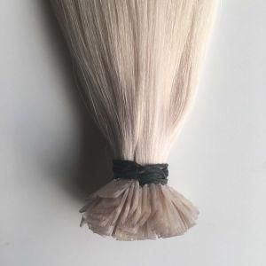 New Grey# Pre Bonded Keratin Brazilian Virgin Remy Human Hair Extensions