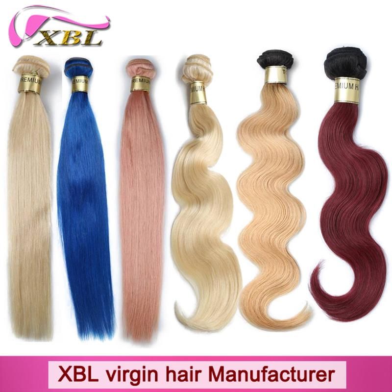 Xbl Hair Fashion Style Blond Peruvian Hair Extension