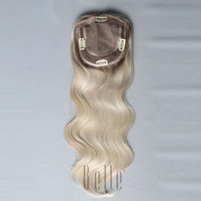 High Quality Women′ S Topper Silk Top Use 100% Human Hair