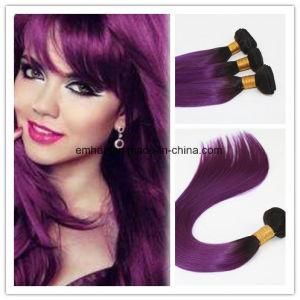 High Quality Beautiful Design Ombre Color 1b/Purple 100% Human Remy Hair Wholesale Price Hair Weaving