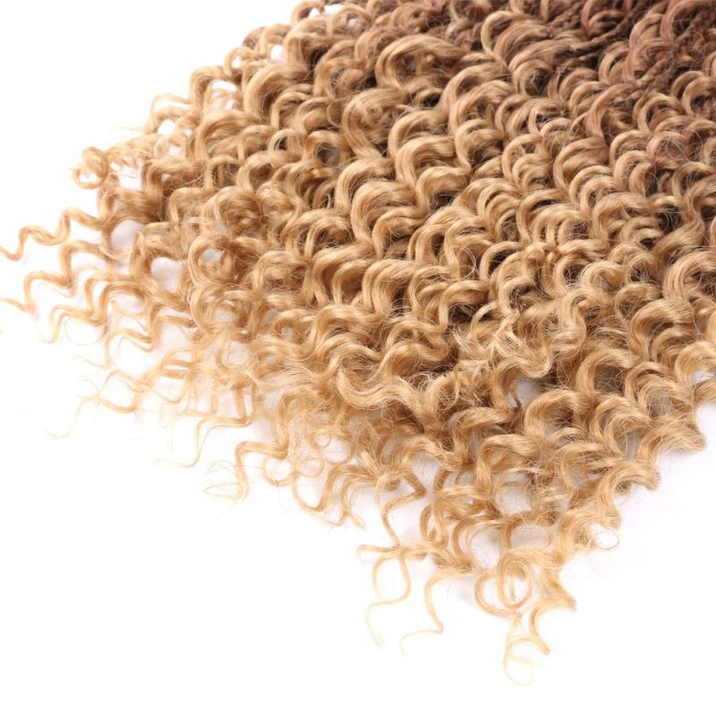 22 Inch Goddess Box Braids Crochet Hair with Curly Ends Pre-Looped Synthetic Braiding Bohemian River Locs for Black Women