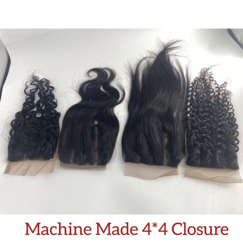 Wholesale Virgin Hair Short Inch 4X4 Closure Straight Hair Lace Closure Making Machine