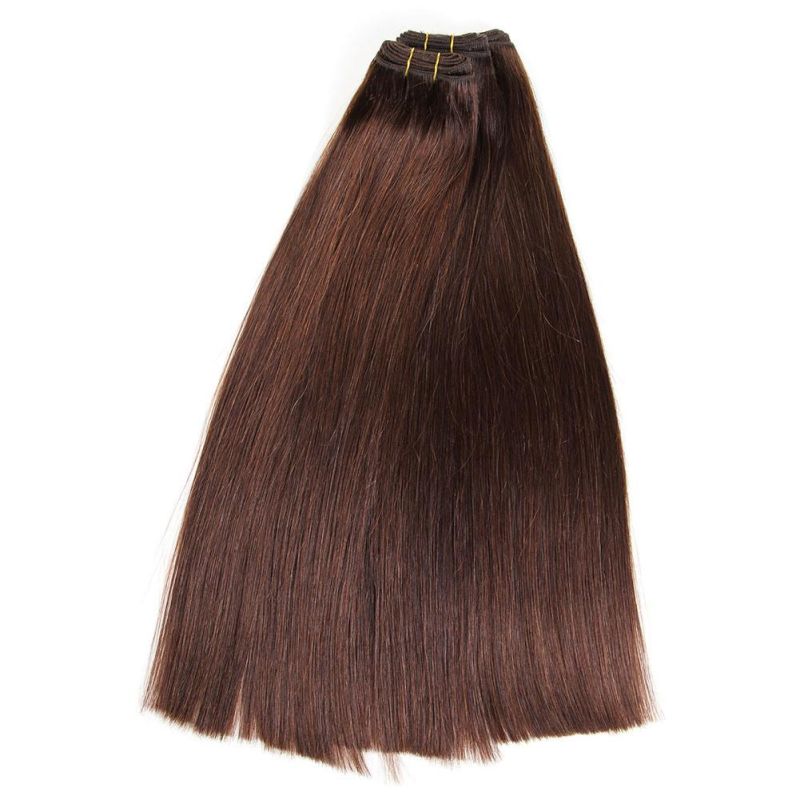 Machine Weft Double Drawn Quality 100% Virgin Straight Human Hair