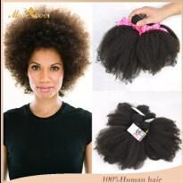 100% Raw Unprocessed Human Hair Wholesale Price Chain Afro Kinky Curl