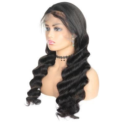 Factory Wholesale 13*6 Lace Front Human Hair Wig Loose Wave