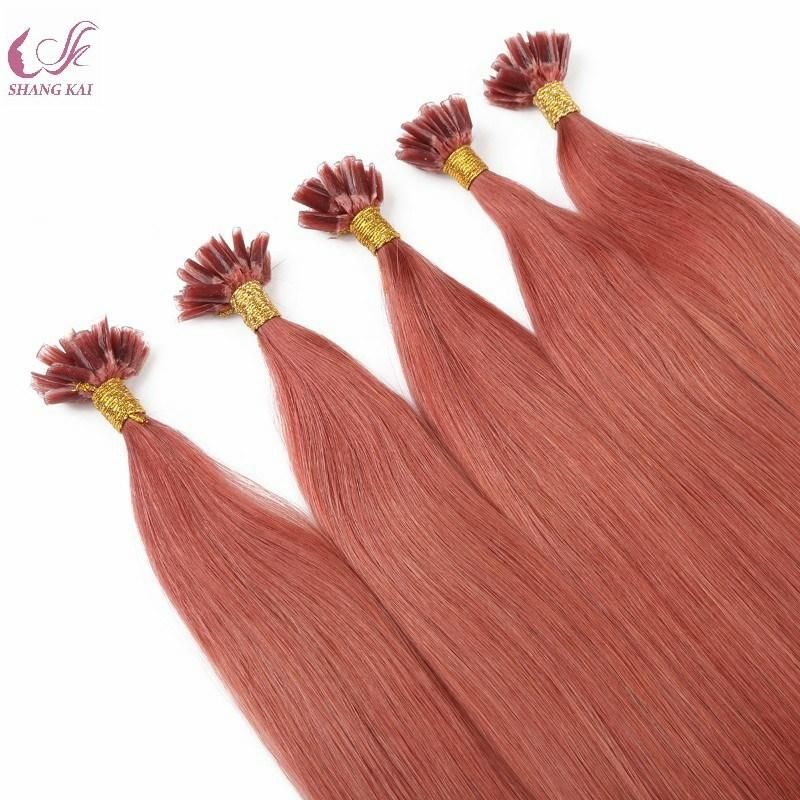 Fashion Color Hair Extensions 100% Brazilian Straight Hair U Tip Fusion Remy Hair