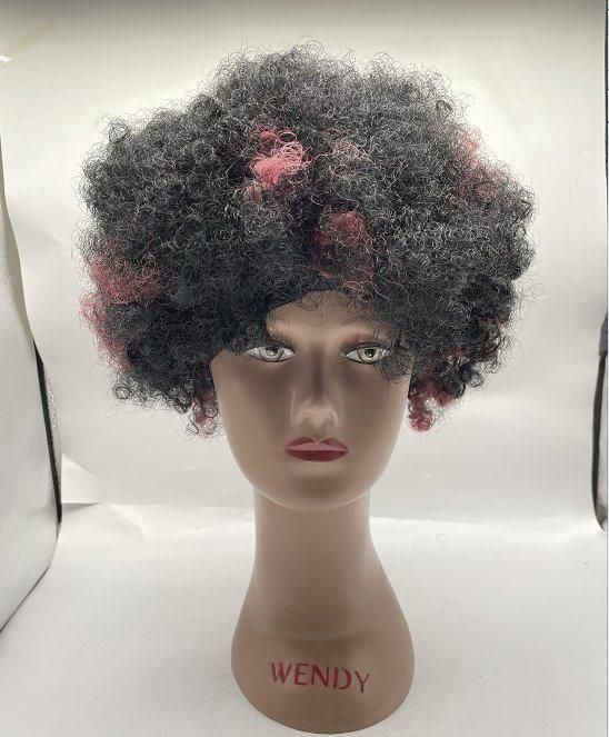 Cheap Afro Short Wigs for Black Women Synthetic Hair