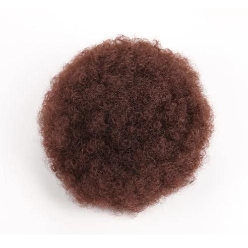 Kinky Curly Synthetic Kanekalon Fiber Afro Bun for Black Women