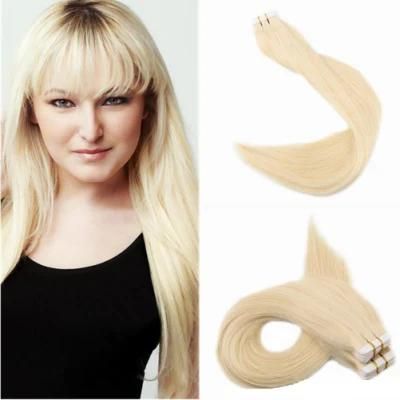 Adhesive Tape Hair Extensions Black 100% Real Human Hair 20PCS #1b/4 Ombre Brown 50gram