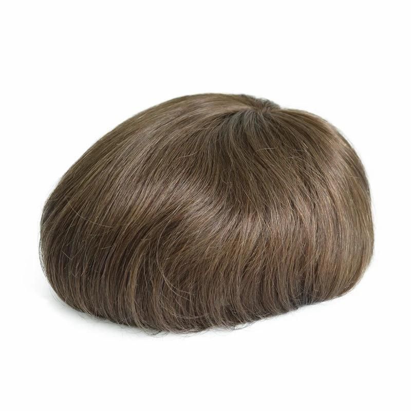 Men Toupee Remy Human Hair Patch Hair System Replacement Hairpiece