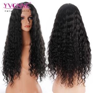 Yvonne Human Brazilian Hair Full Lace Wig for Black Women Water Wave Natural Color