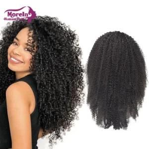 Promotion Natural Kinky Curly Full Lace Wigs Transparent Lace Wigs Unprocessed Human Hair