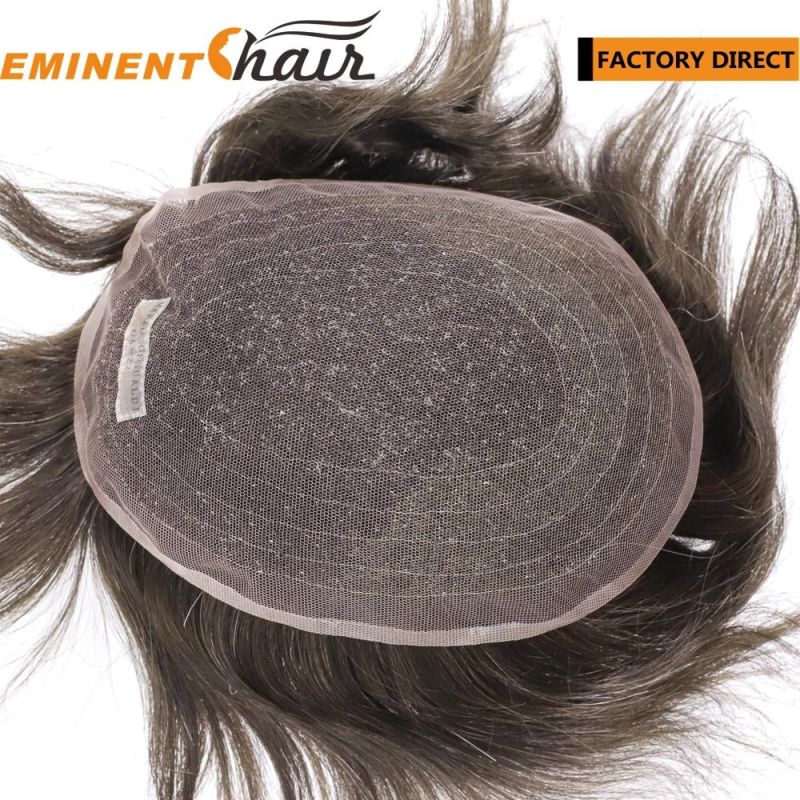 High Quality Human Hair Lace Hair Replacement
