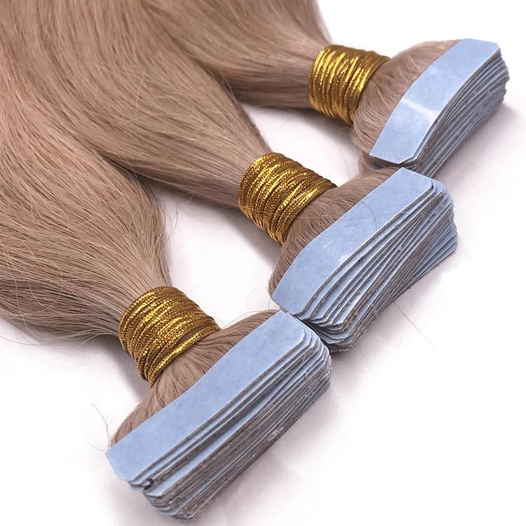 100% Raw Cuticle Aligned Tape in Hair Extensions Straight