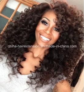 Fashion Curly Human Hair Full Lace Wig