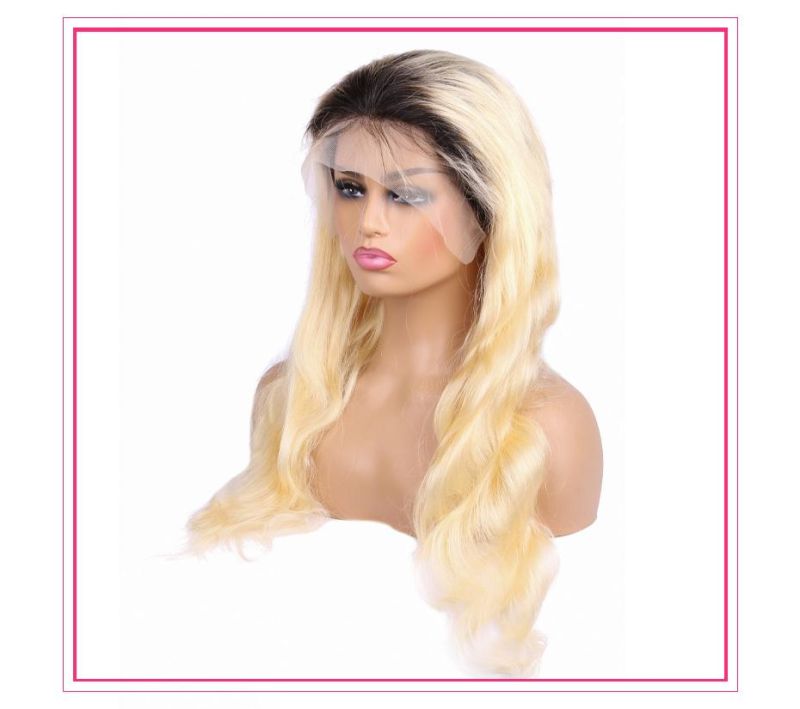 Ombre Pre Plucked Body Wave Lace Front Wig Brazilian Hair Wigs 1b 613 Colored Human Hair Wigs for Women HD Transparent 13X4 13X6 Lace Frontal Wig