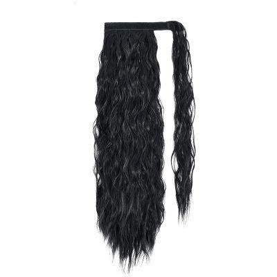 Curly Ponytail Natural Wrap on Hairgrips Hair Clips Extensions Heat Resistant Synthetic Fiber