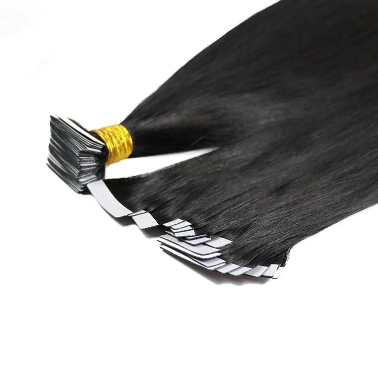 Wholesale 10A Grade Double Drawn Straight 100% Virgin Brazilian Human Hair Tape in Hair Extensions