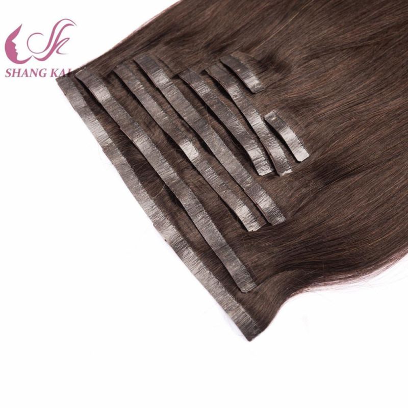 Wholesale Seamless Two Tone Ombre European Clip on/in Human Hair Extensions