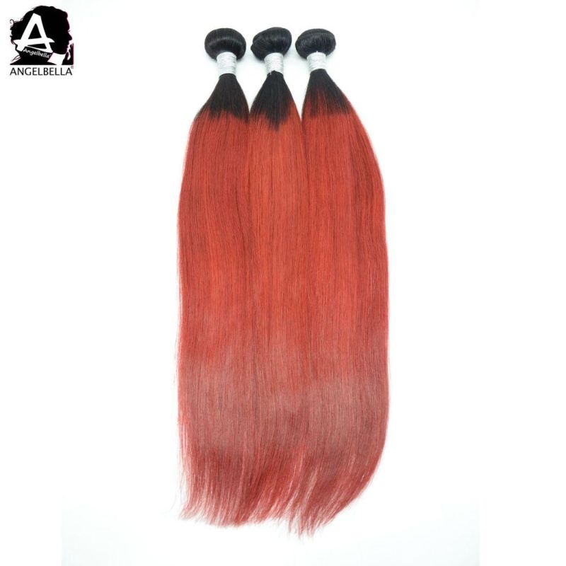 Angelbella Wholesale Remy Human Hair Vendors 1b# Red Mink Brazilian Hair Weaving Bundles