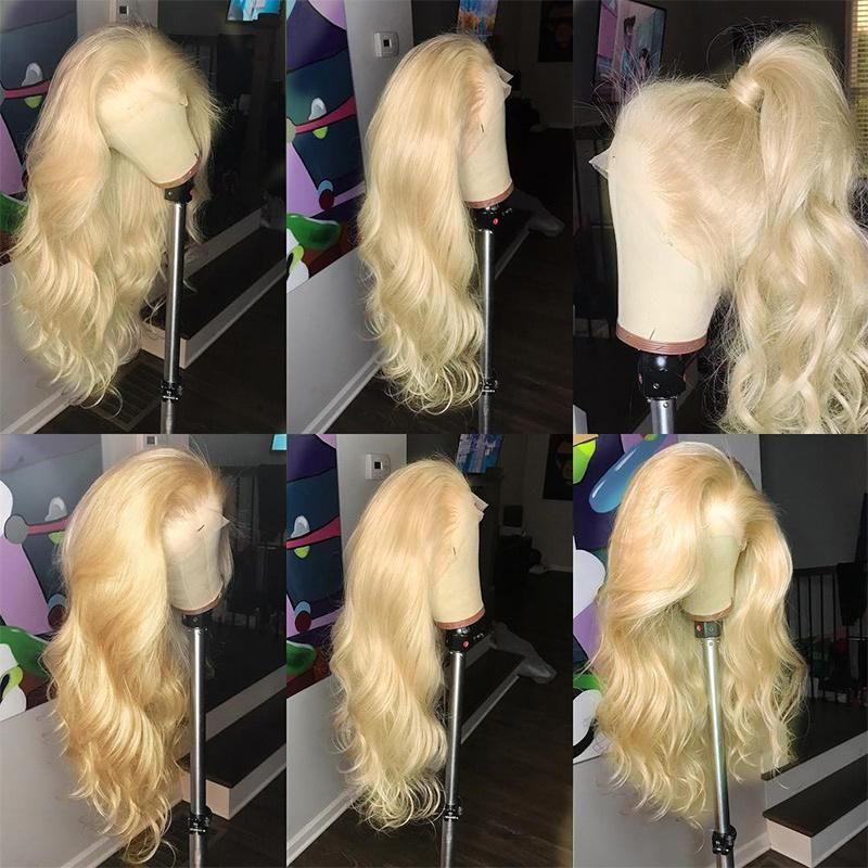 Blonde Color #613 Brazilian Human Hair Lace Frontal Ear to Ear Closure