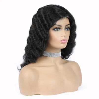 Kbeth Middle Length High Density Human Hair Wigs for Black Women Brazilian Hair Deep Wave Fashion China Lace Front Hair Wig Wholesale