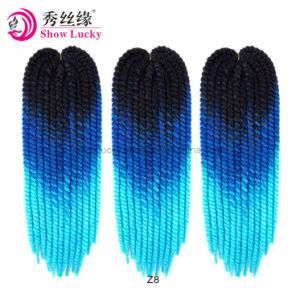 Synthetic Hair Extensions Havana Mambo Twist Braiding Kanekalon Hair Crochet Braids 22&prime;&prime; 12strands/Pack 20 Colors