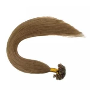Italian Keratin Brazilian Natural Nail U Tip Virgin Factory Best-Quality-Honey-Blonde Remy Human Hair Extension