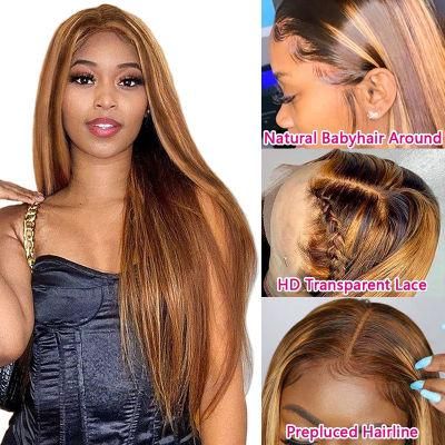 13X4 Piano Color P4/27 Highlight Lace Front Human Hair