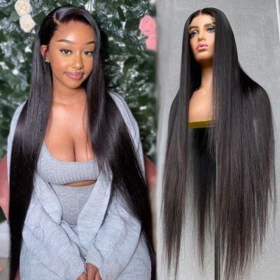 360 HD Lace Frontal Wigs, Brazilian Human Hair Lace Front Wigs for Black Women, Virgin Cuticle Aligned Full Lace Human Hair Wig
