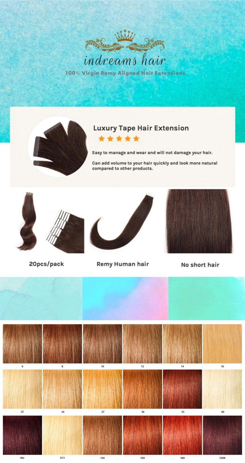 Vietnam Natural Cuticle Wholesale Price Remy Tape Hair Extensions