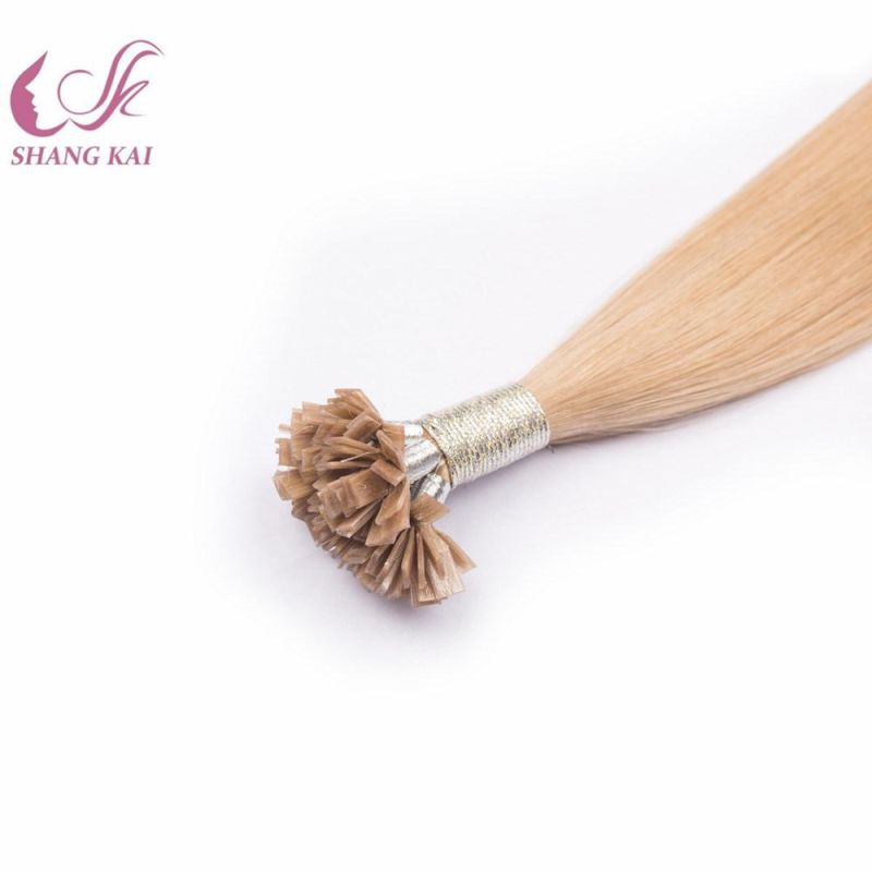 Top Quality Wholesale Brazilian Hair Weave Bundles Flat Tip Hair Extension, Ponytail Human Hair