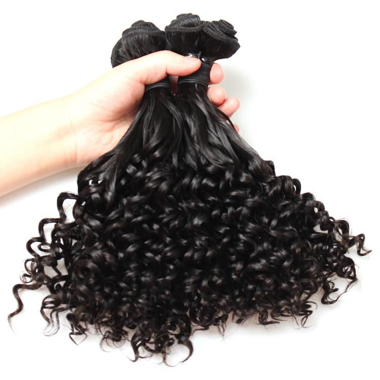 Double Drawn Funmi Human Hair Bouncy Curly Bundle Human Hair Extension