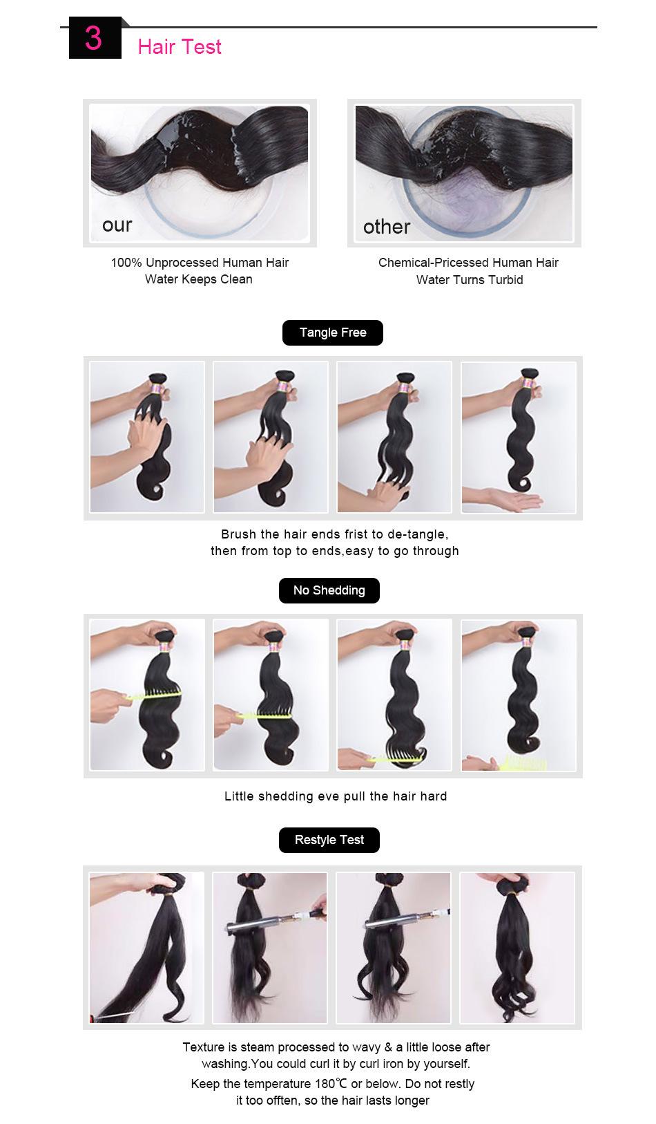 Brazilian Virgin Hair Body Wave Hair Extension 100% Virgin Human Hair