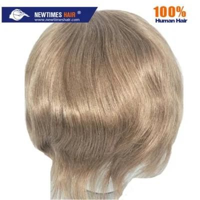 French Lace with Poly Back Sides High Quality European Men&prime;s Hair Wig