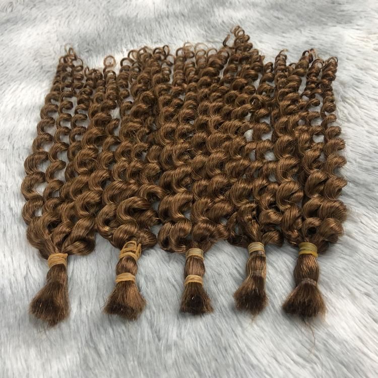 Wholesale Bulk Virgin Hair Kinky Curly 6mm Curly Human Hair Extension