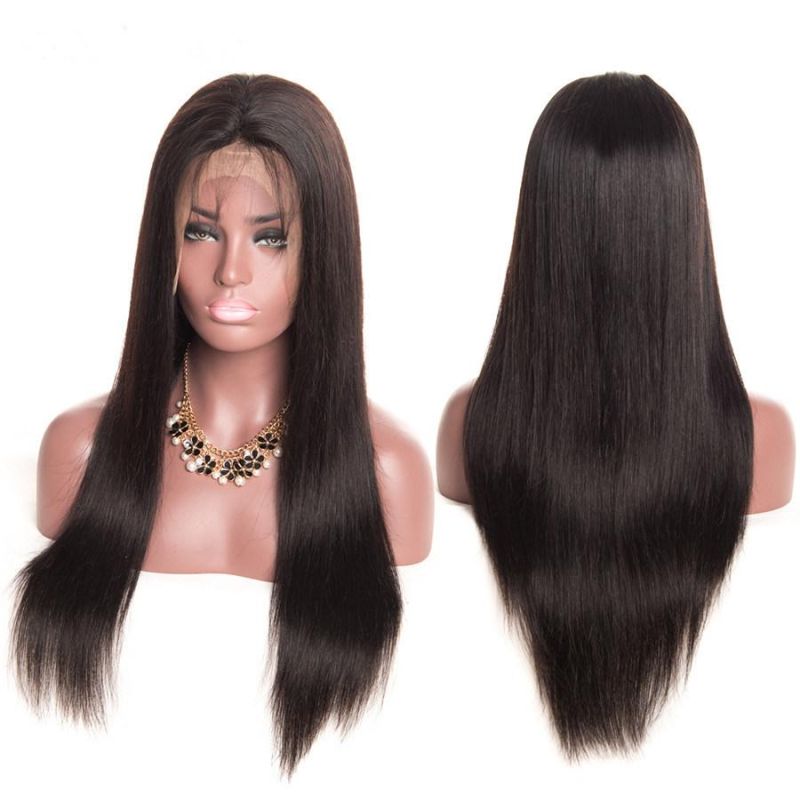 Shine Silk Glueless Lace Front Human Hair Wigs for Black Women Pre Plucked Brazilian Remy Straight Lace Wig with Baby Hair