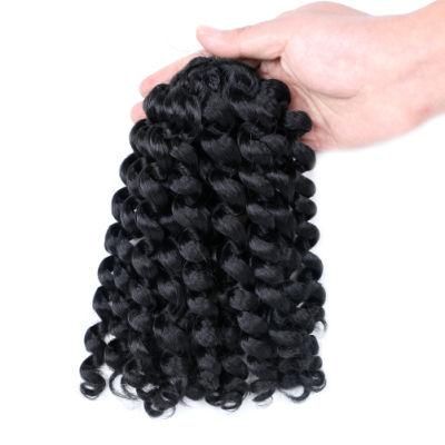 High Temperature Fiber Crochet Braiding Hair Synthetic Wand Curl Hair Extension