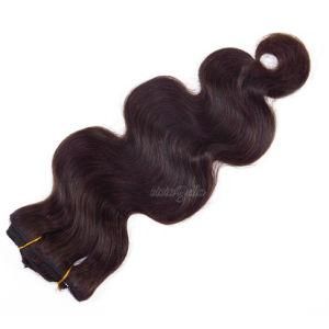 Brazilian Body Wave Dark Brown Clip-in 100% Human Hair