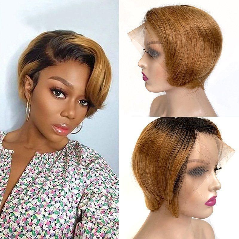 Human Hair Lace Front Wig Water Wave Wig Short Lace Front Wigs for Black Women